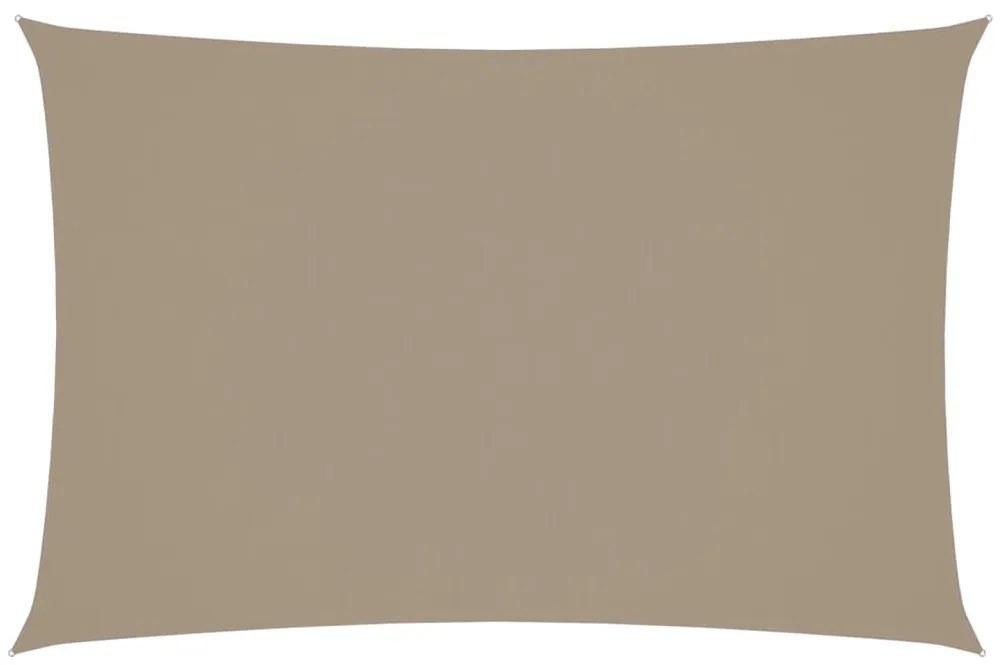 vidaXL Zonnescherm rechthoekig 2x4 m oxford stof taupe