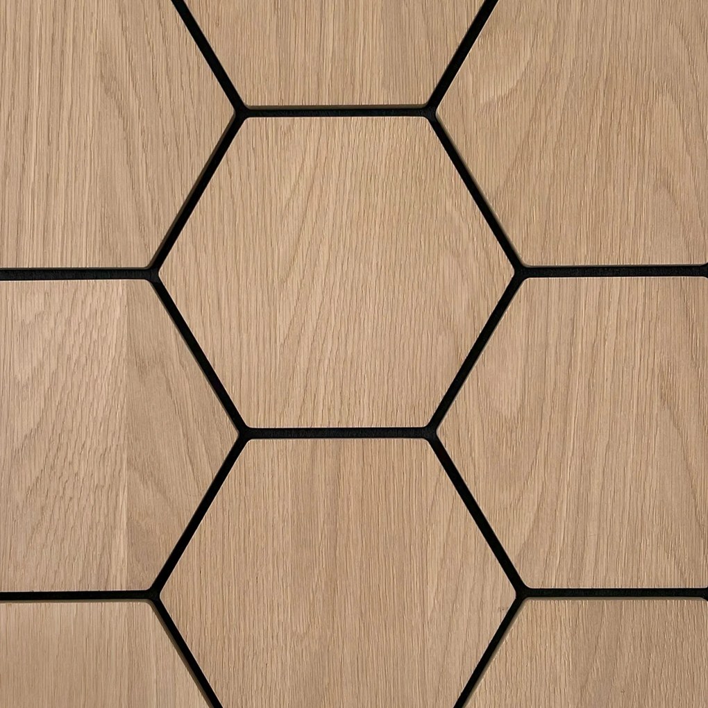 Sample   Hexagon Panel Naturel Eiken