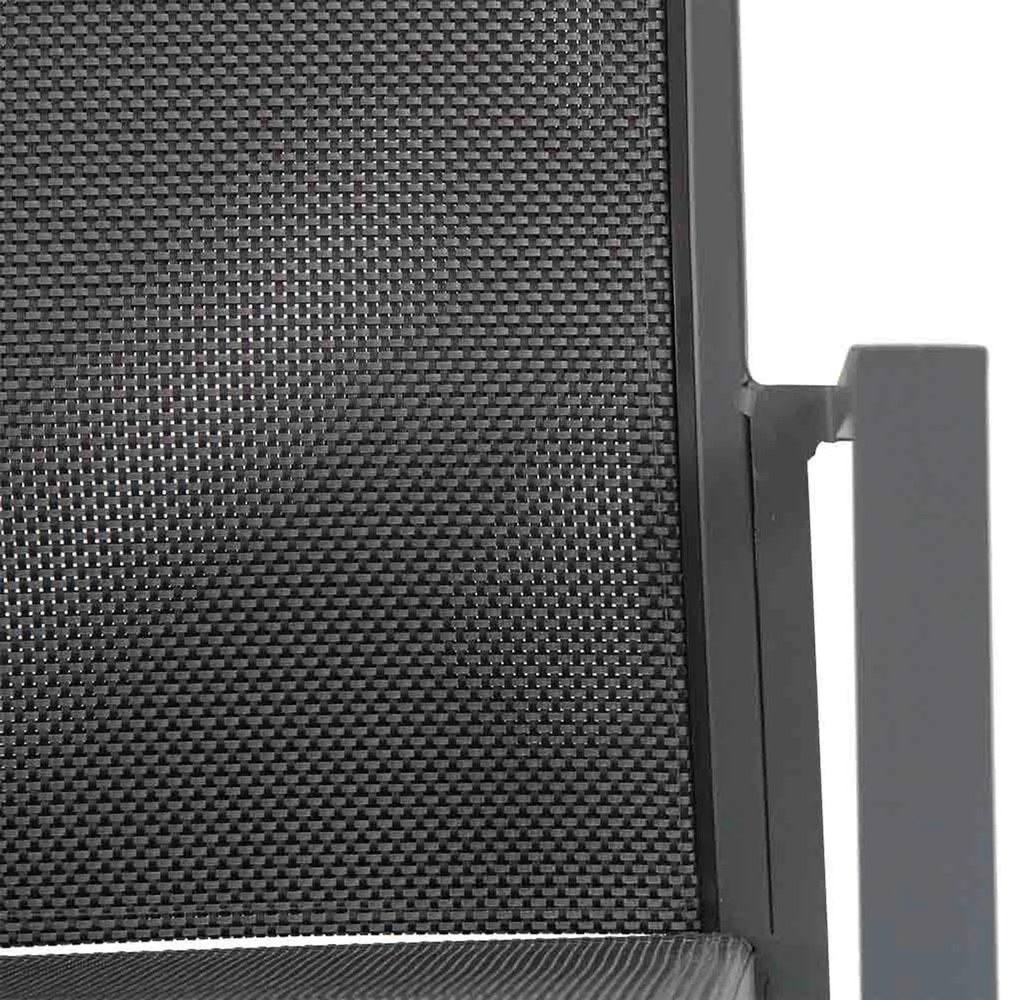 Tuinset 4 personen 180 cm Aluminium/Textileen Grijs Presto Ricadi/Forest