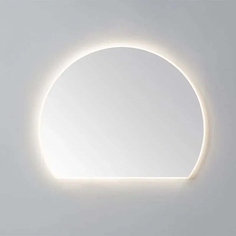 Lambini Designs Rana boogspiegel met spiegelverwarming en dimbare verlichting 120cm
