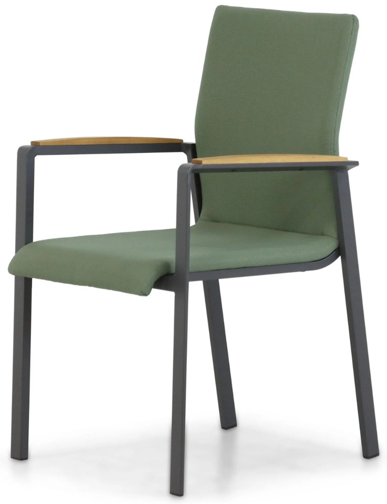 Tuinset 4 personen 200 cm Aluminium/textileen Groen Lifestyle Garden Furniture Brandon/Brookline