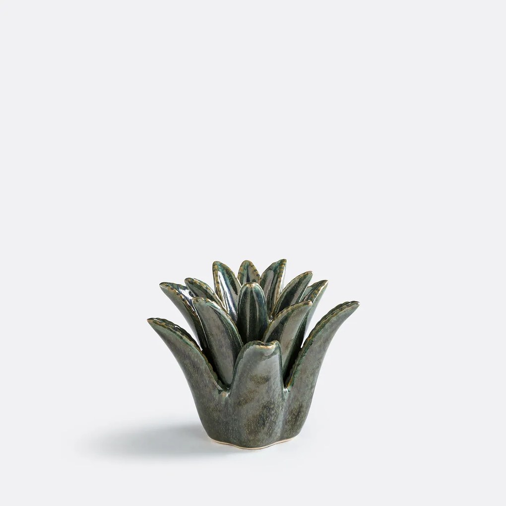 Keramische palmkandelaar, hoogte 14,3 cm, TROPIA