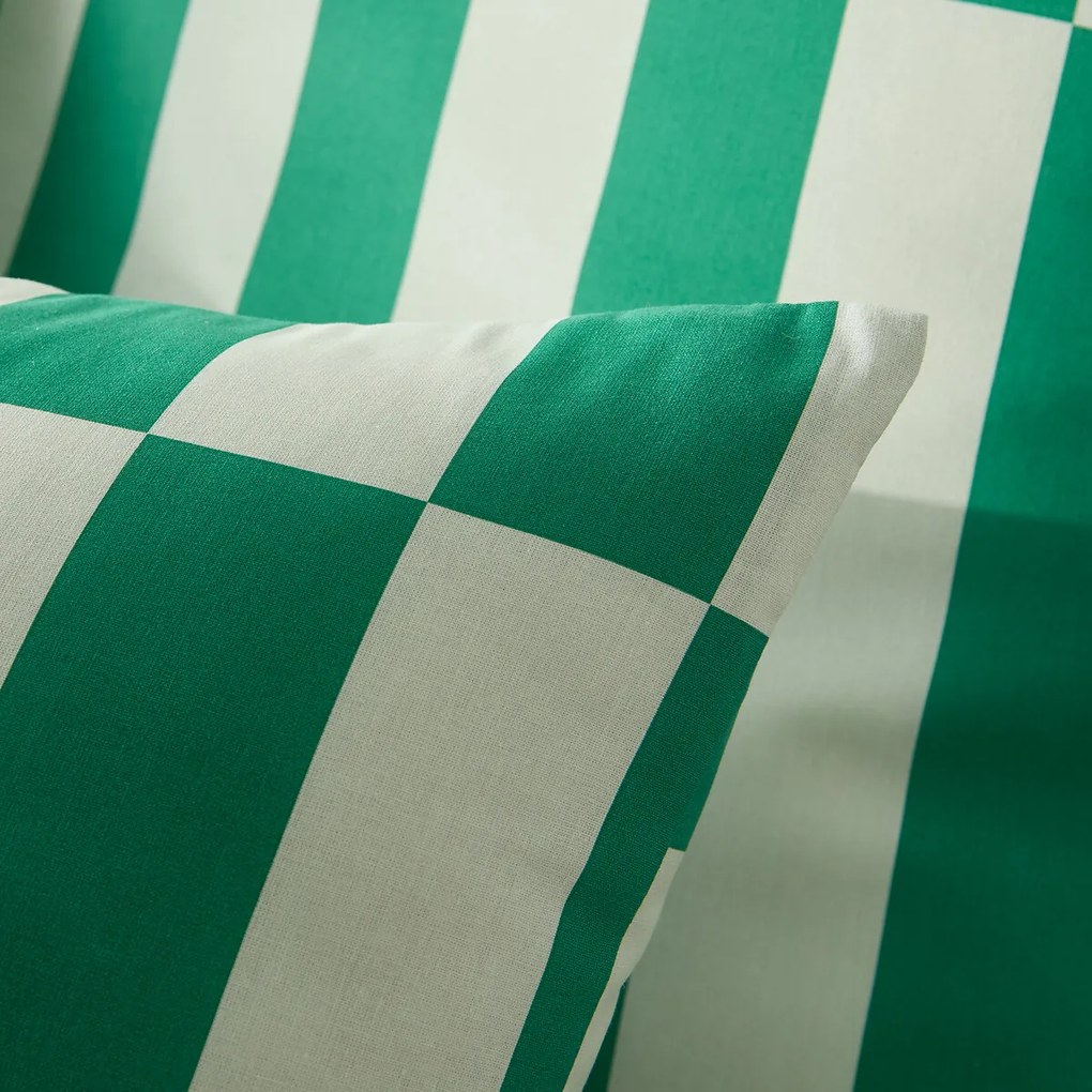 Kussensloop 50% gerecycled katoen, Tabaka groen