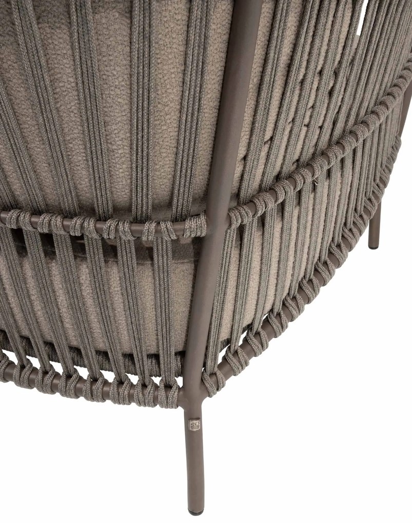 4 Seasons Outdoor Capalbio loungestoel terre  Loungestoel    bruin weerbestendig