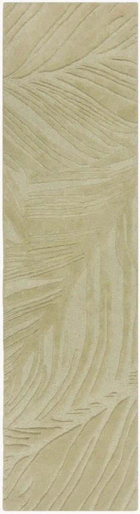 Handgetuft hoog-laag wollen loper Lino Leaf
