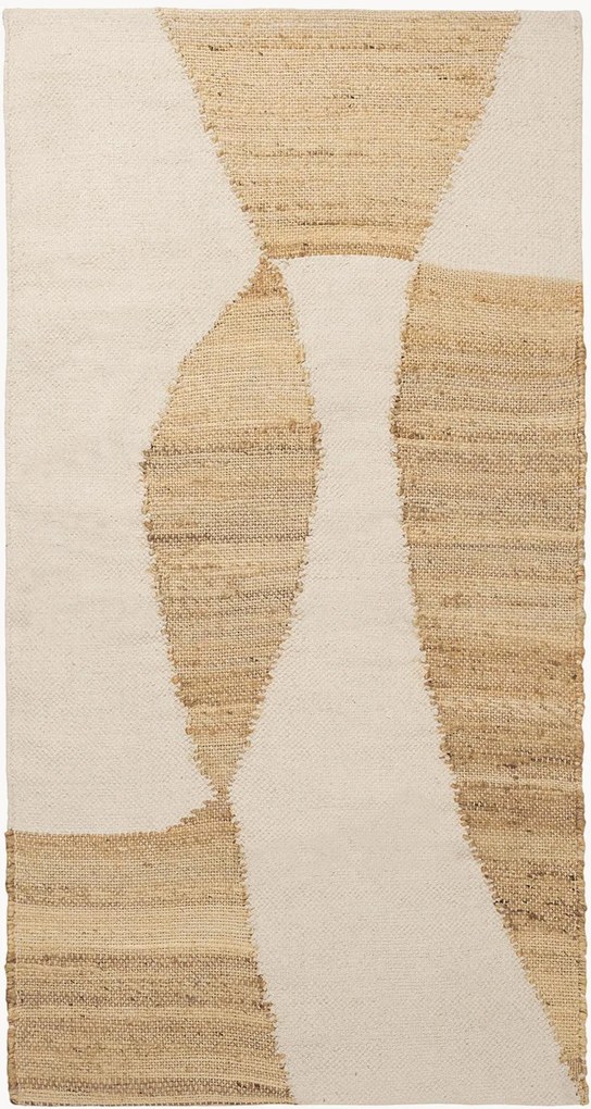 Vloerkleed Lumi van jute/katoen