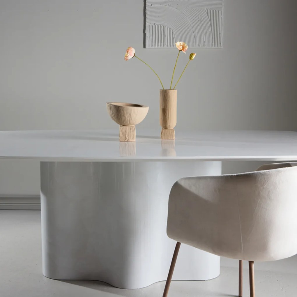Eettafel Met Afgeronde Hoeken - 220 X 110cm.