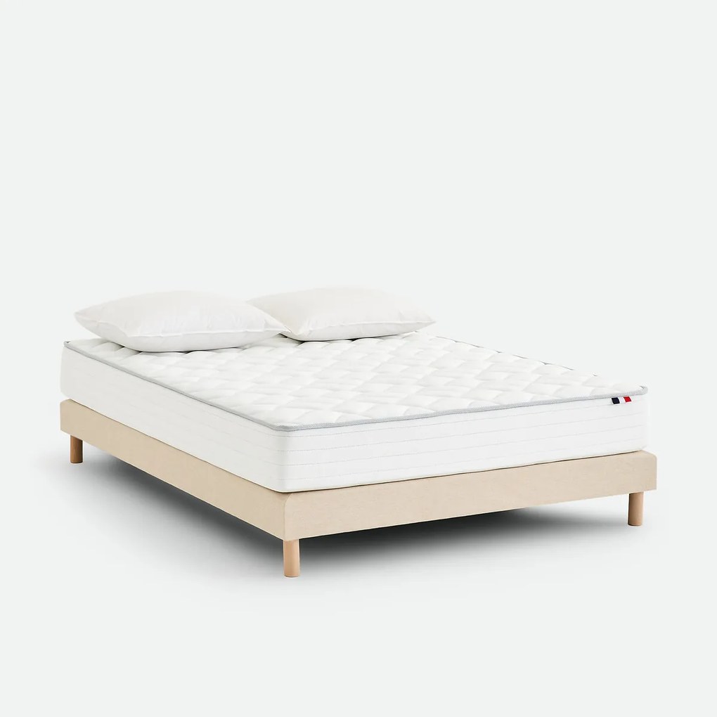 Matras met 406 biconische veren, stevige ondersteuning, evenwichtig ligcomfort