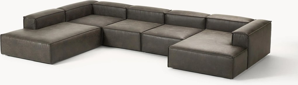 XL leren modulaire bank Lennon