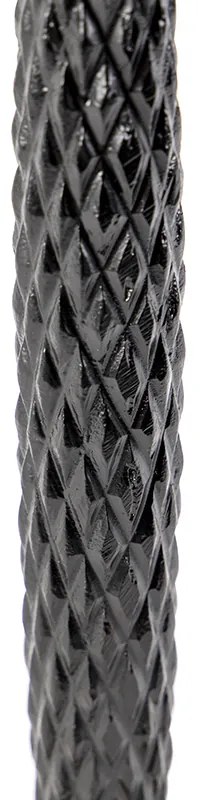 Art Deco tafellamp brons met velours rode kap 35 cm - Areka