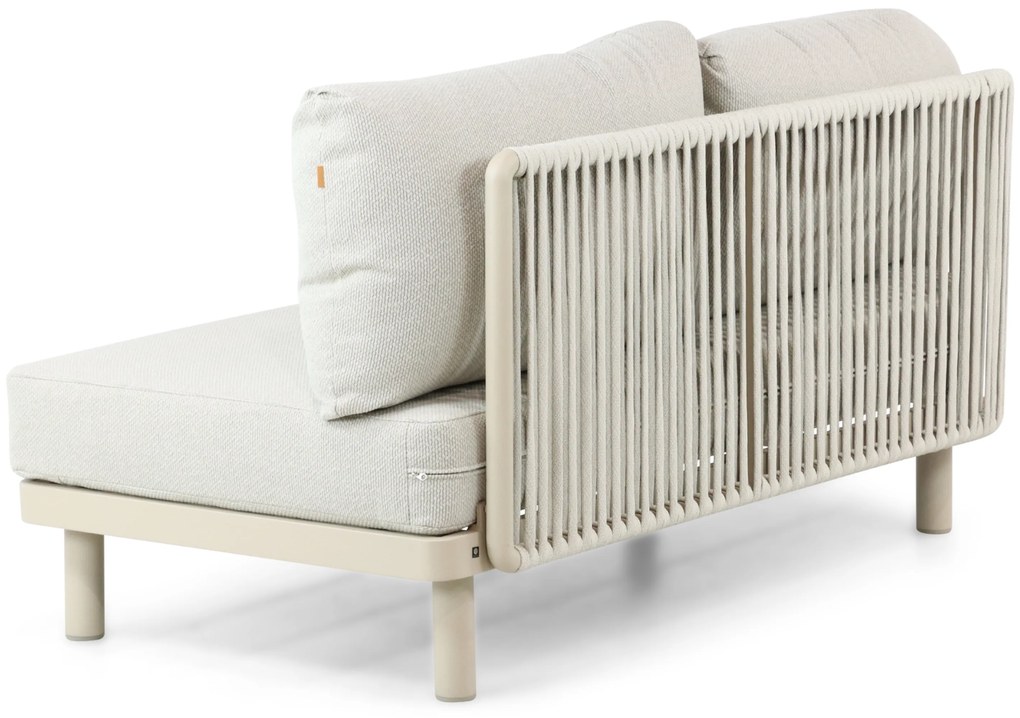Hoek loungeset 5 personen Aluminium/rope Taupe  Santika Furniture Santika