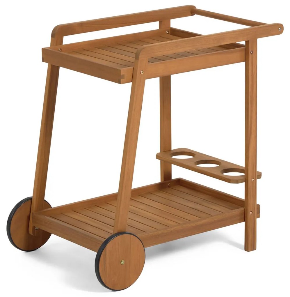 Kave Home Felisa Houten Trolley Voor Buiten - 73 X 55cm.