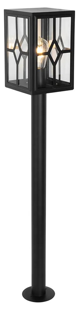 Klassieke staande buitenlamp zwart 100 cm IP44 - Dover Klassiek / Antiek E27 IP44 Buitenverlichting