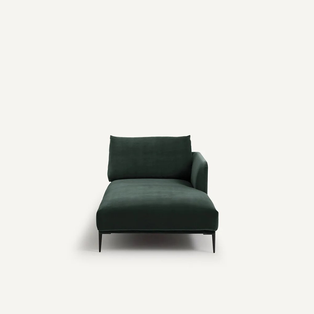 Longchair fluweel, Oscar design E. Gallina