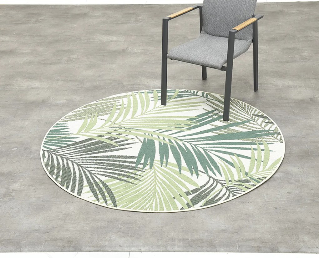 Garden Impressions Buitenkleed Naturalis palm leaf Ø160 cm