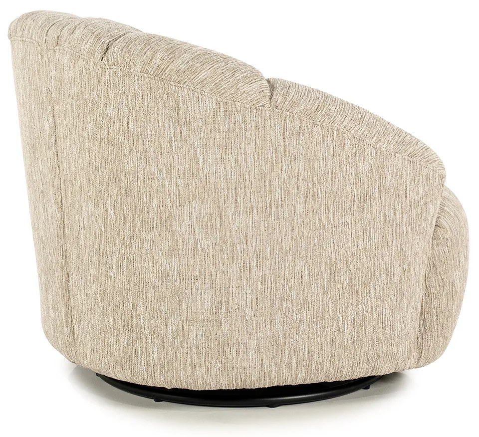Schelpvormig Fauteuil Taupe