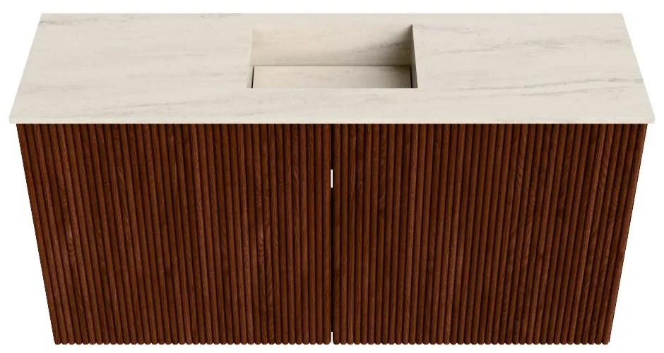Mondiaz Joya DLux 80cm toiletmeubel ruby met wastafel faye midden zonder kraangat meli