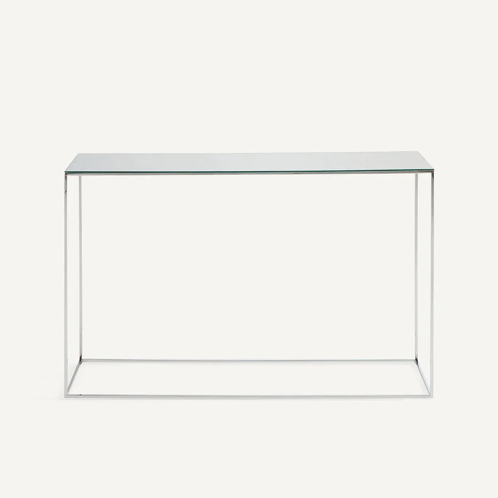 Verchroomde metalen spiegelconsole, MAHAUT