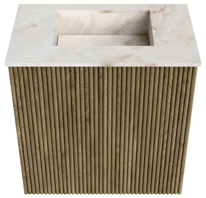Mondiaz Joya DLux 40cm toiletmeubel dusk met wastafel faye midden zonder kraangat frappe
