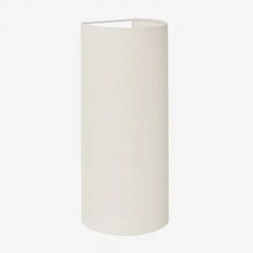 Kiraz Linnen Wandlamp Linnen Wit & ↔︎ 15 X ↑35 Cm - Sklum