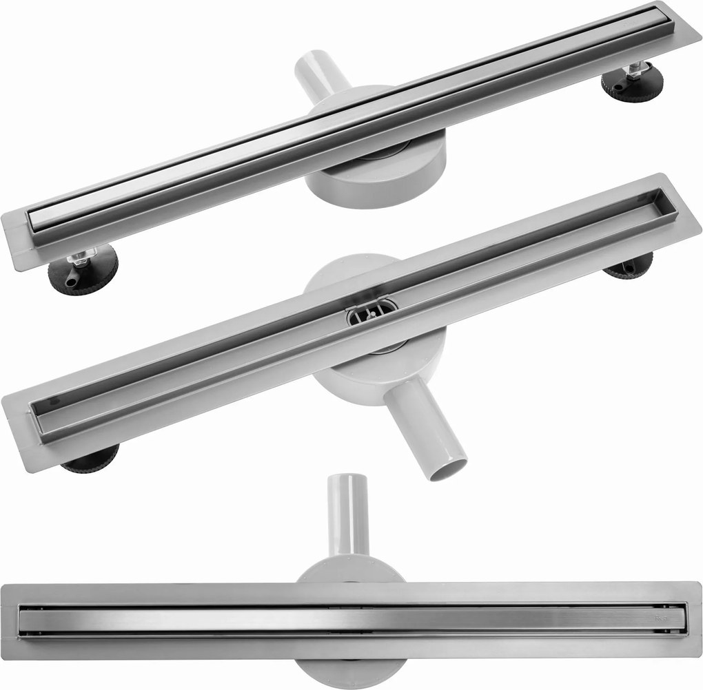 Lineaire afvoer Rea Neo Slim PRO Brush Steel 70