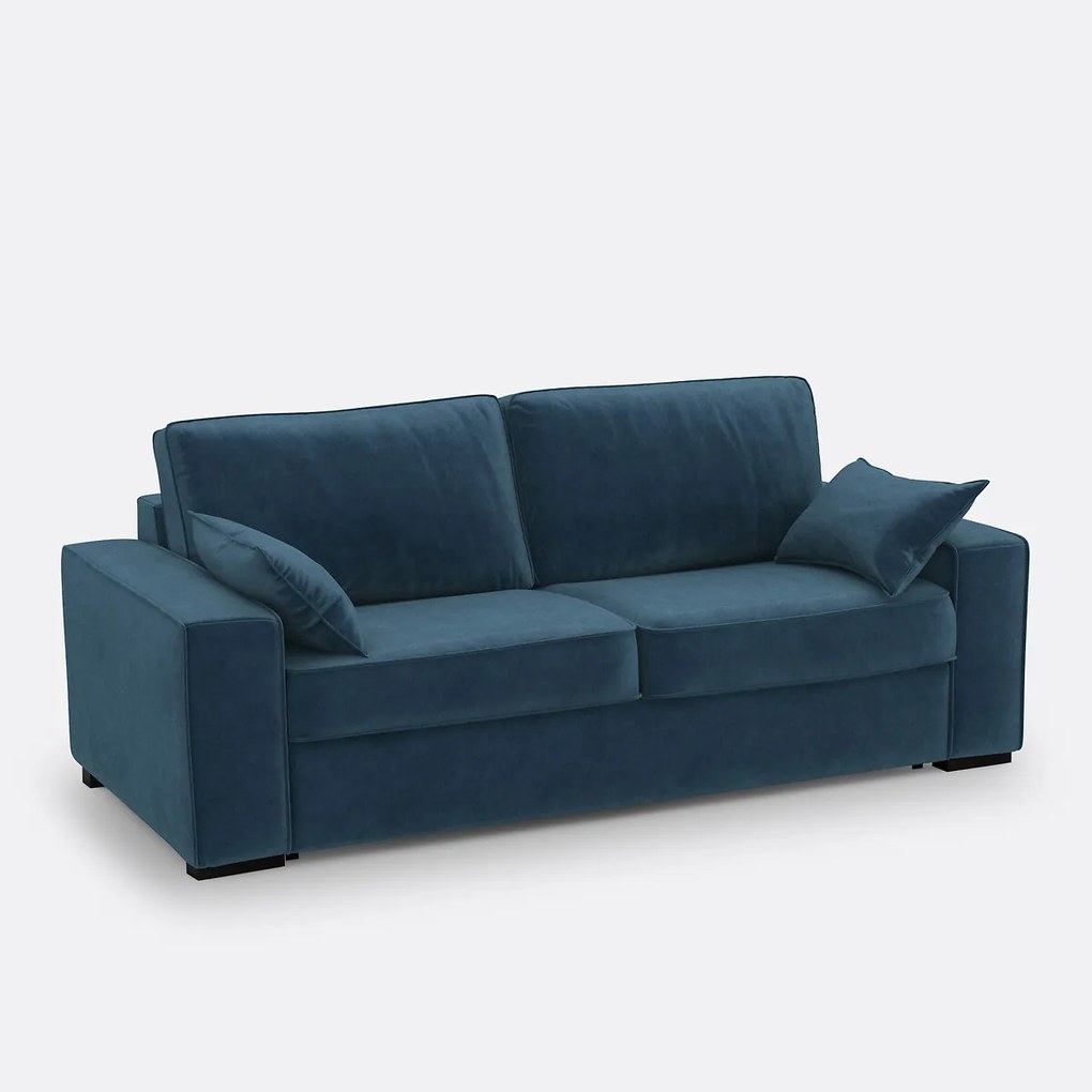 Slaapbank van fluweel, 2, 3 of 4 zits, Comfort BULTEX® Cécilia