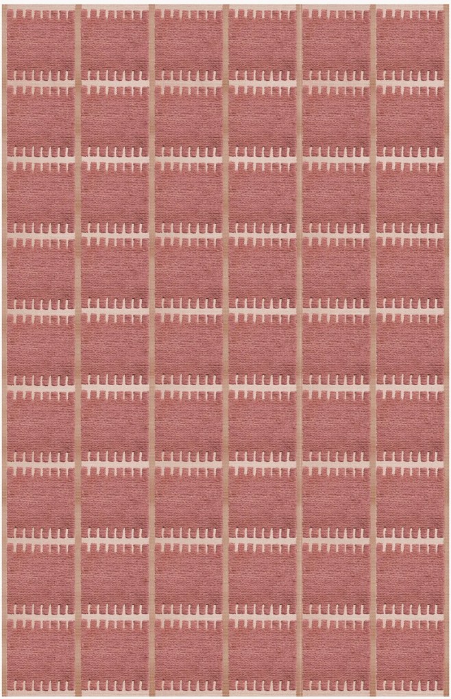 Handgeweven wollen vloerkleed Swedish Homage