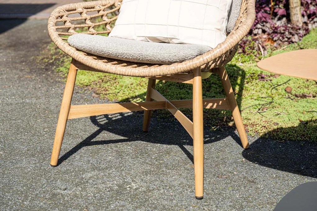 Castello loungestoel - Natural rotan - inclusief kussens OP=OP