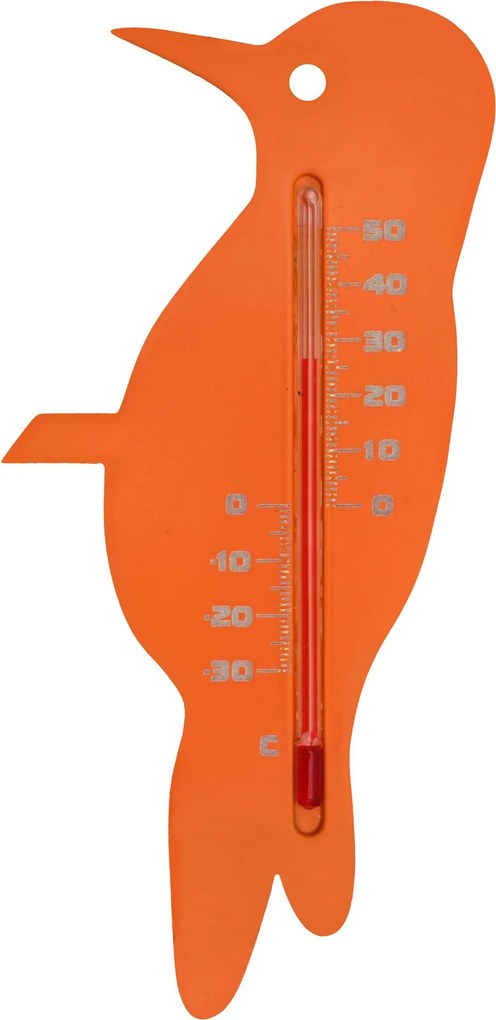 Nature muurthermometer oranje - Specht