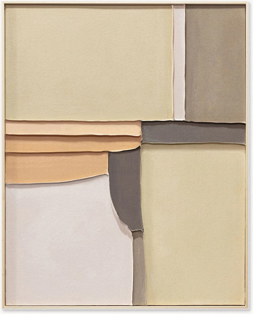 Met de hand geschilderde canvasprint Apricot