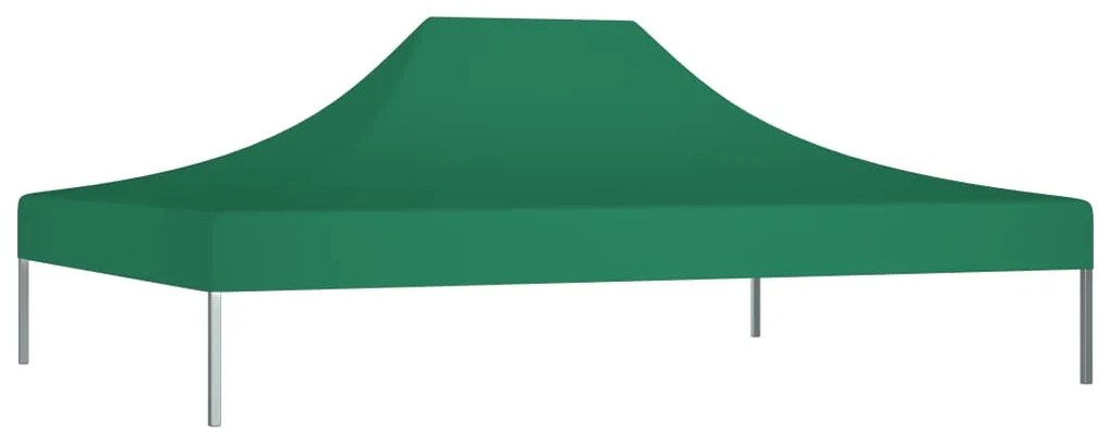 vidaXL Partytentdak 270 g/m² 4,5x3 m groen