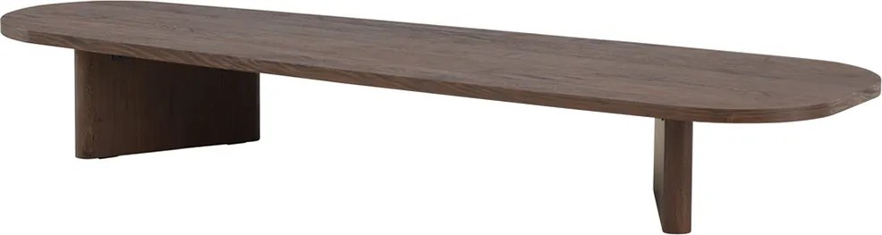 Lange Organische Salontafel Mocca - 55 X 180cm.