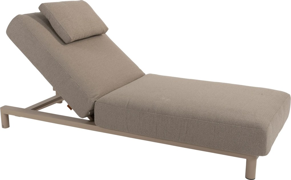 4 Seasons Outdoor Seasons Madeira Sunbed With Cushion And Head Support Latte Textiel Taupe