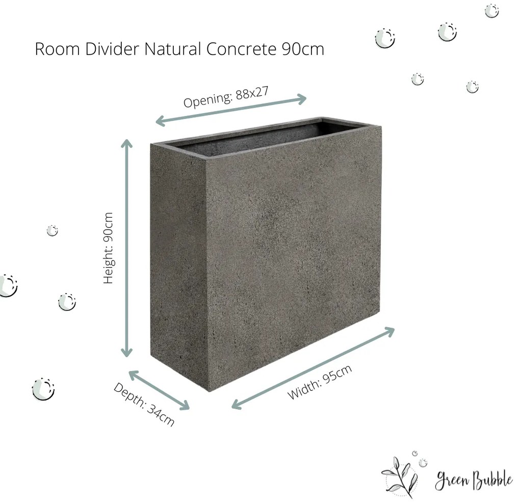 Grigio Room Divider Natural Concrete