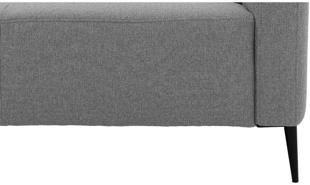 Goossens Key West grijs, stof, 2-zits, modern design