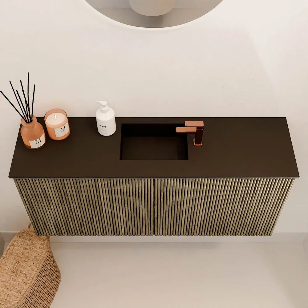 Mondiaz Joya 90cm toiletmeubel dusk met wastafel faye midden 1 kraangat urban