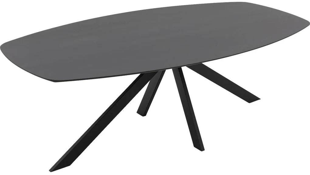 Goossens Excellent Eettafel Floyd, Semi ovaal 220 x 120 cm