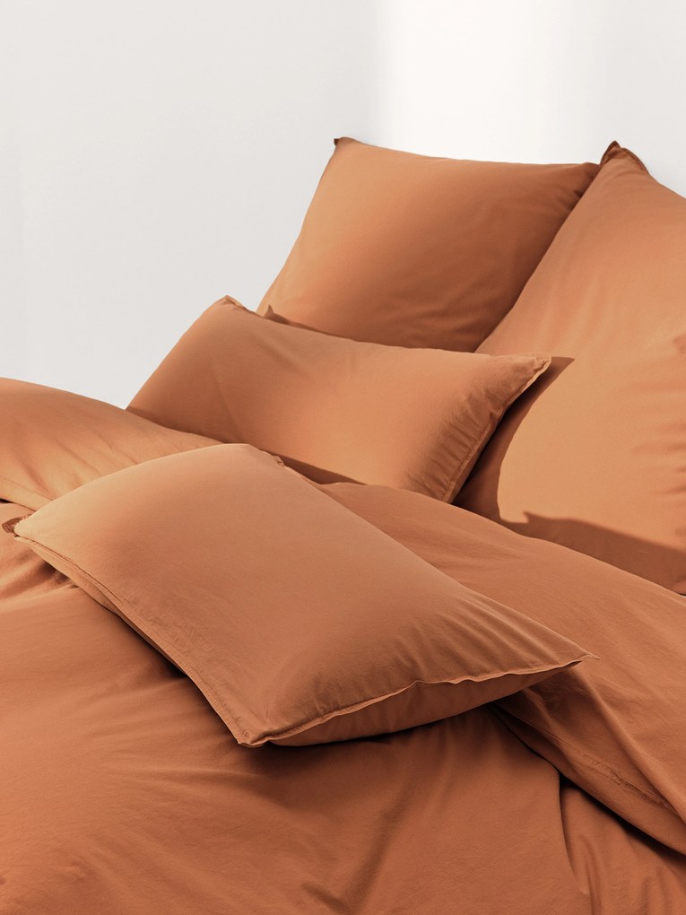 Dekbedovertrek van gewassen perkalkatoen Debbie