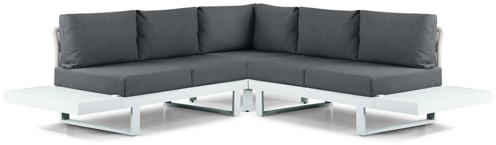 Hoek loungeset 5 personen Aluminium Wit  Lifestyle Garden Furniture Lorenzo