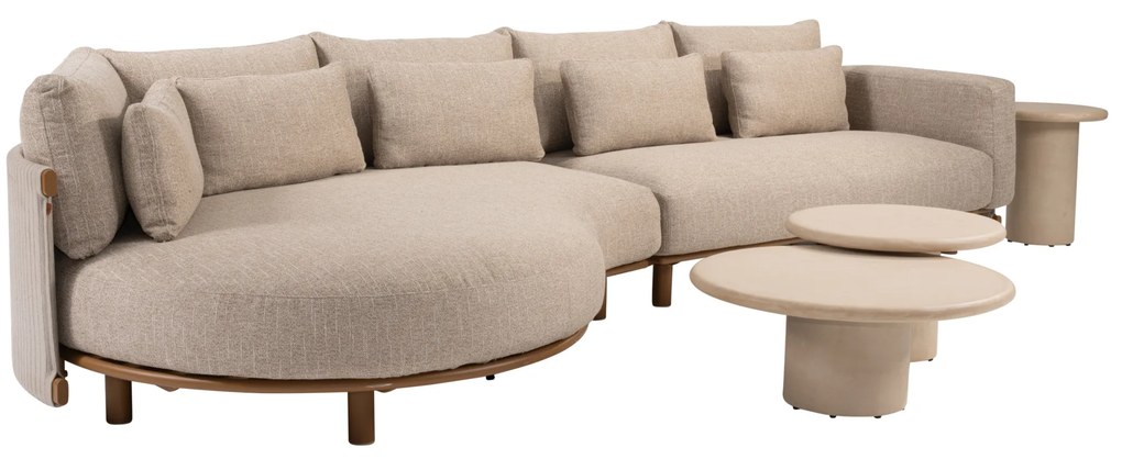 Hampton Safina modulaire chaise longue loungeset 5 delig mortex amber 4 Seasons Outdoor