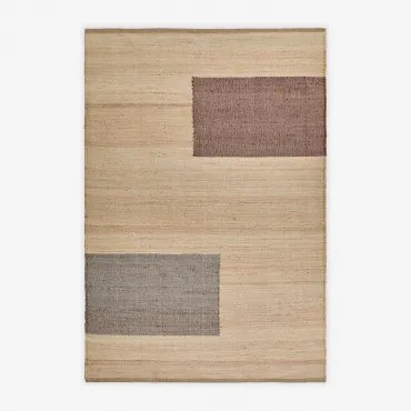 Rechthoekig Buitenkleed Van Jute En Katoen Brianda Natuurlijke Kleuren & 200 X 300 Cm - Sklum
