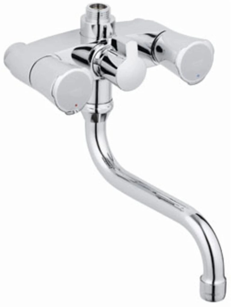 Grohe Costa-L douchekraan met omstelling en uitloop zonder koppelingen 12cm chroom