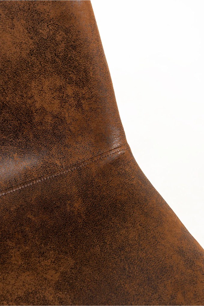 Set 4 Black Teok Kunstlederen Stoelen