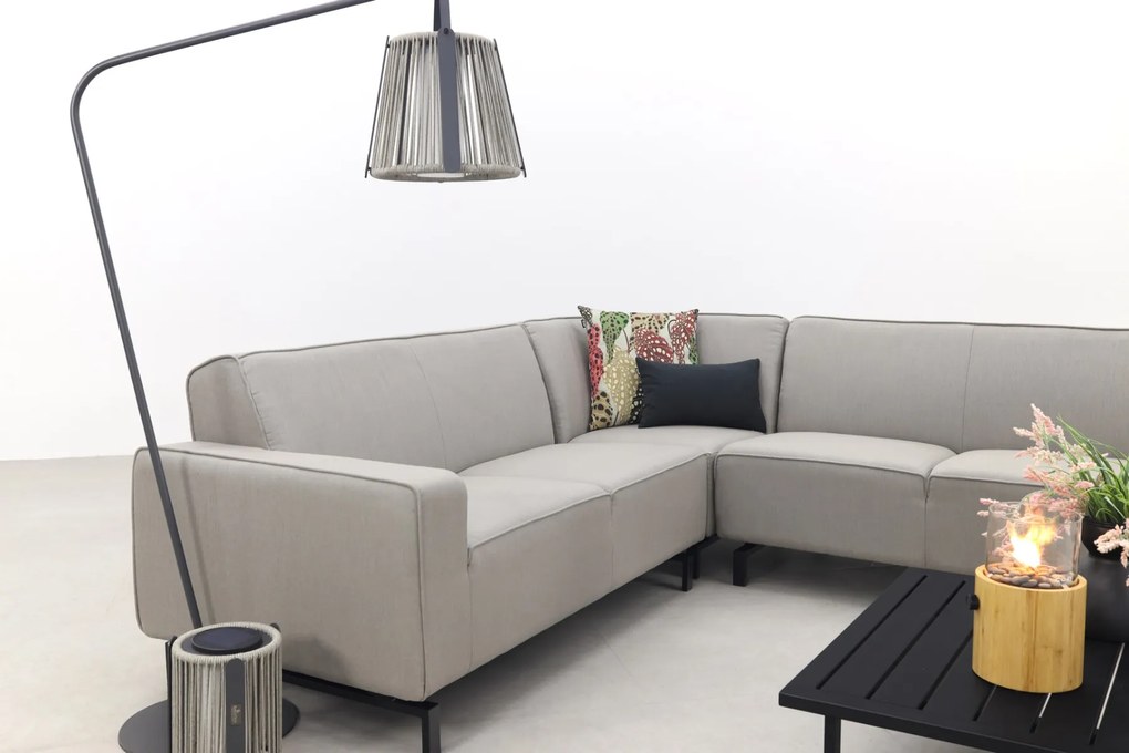 Boavista/Cuba Sunbrella loungeset - Nature Grey - 4-delig - Links