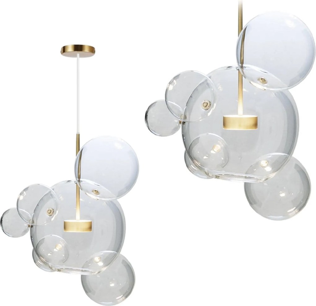 Plafondlamp Hangende Glazen Bollen APP650-CP