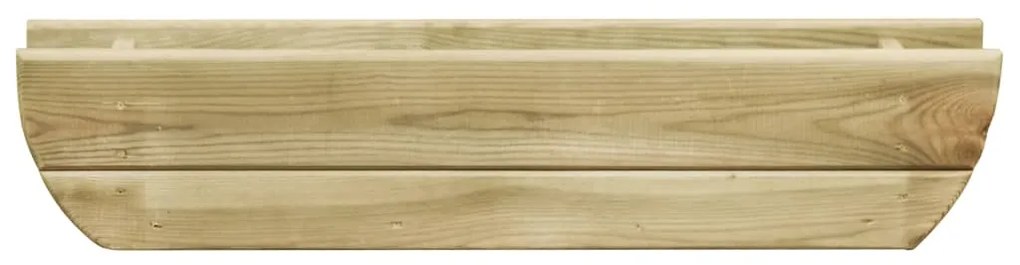 vidaXL Plantenbak verhoogd 80x16x16 cm geïmpregneerd grenenhout