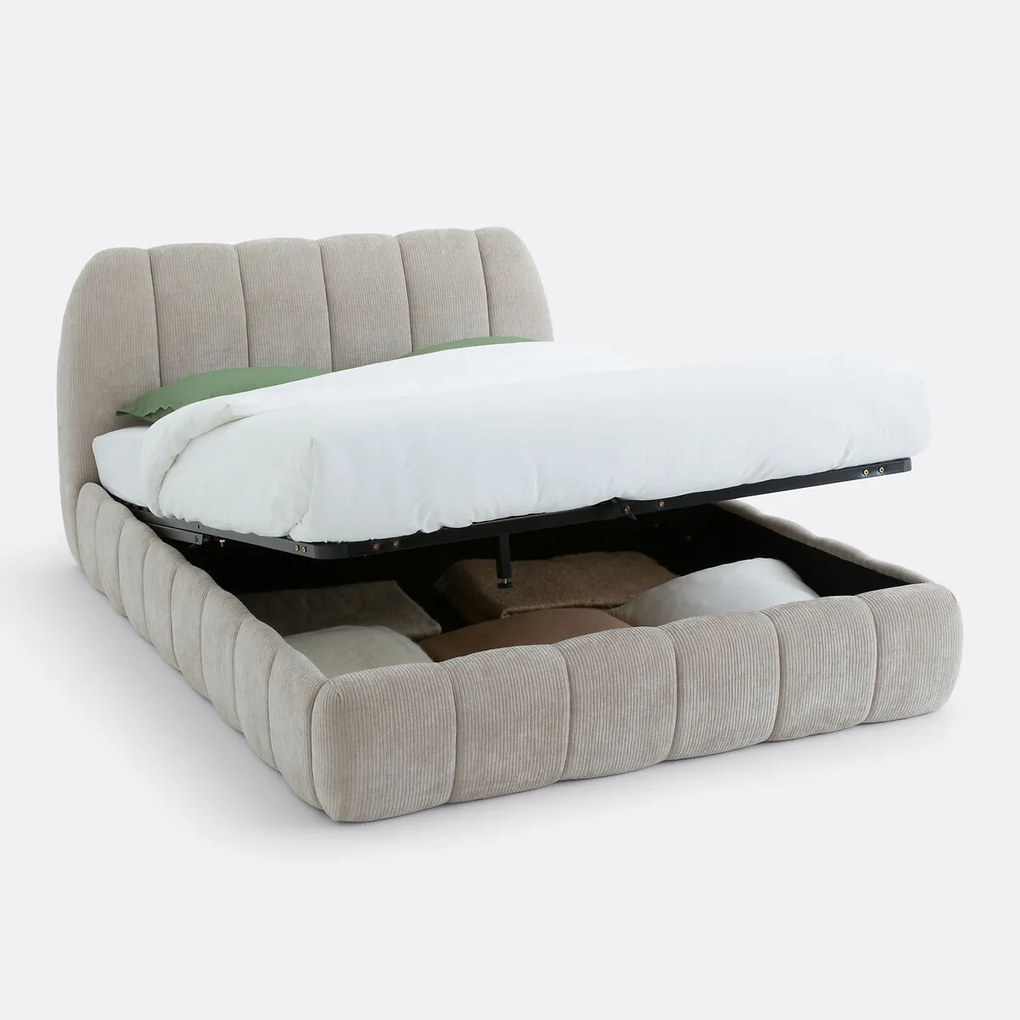 Opbergbed met lattenbodem, Nuria