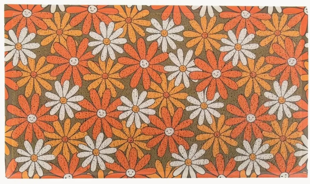 In- & outdoor deurmat Happy Flowers