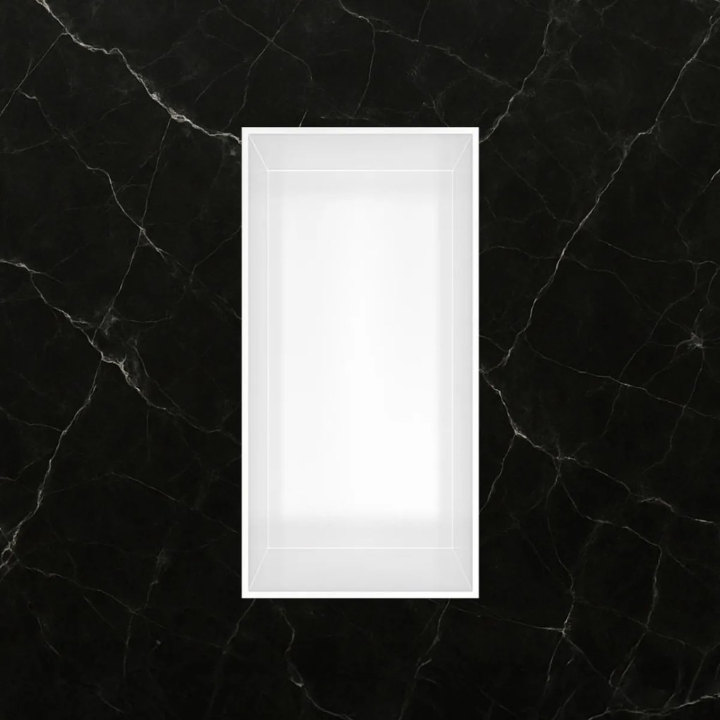 Hotbath &More frameless inbouwnis 30x15x10cm wit mat