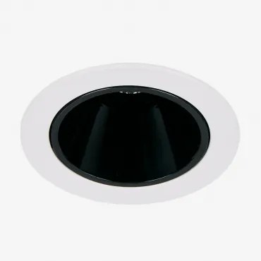 Downlight Led Inbouwspot Met Ronde Rand Ø5 Cm Voor Buitengebruik In Aluminium Luisiana Wit – Zwart & Warm Wit 3000k & 3 W & 19º - Sklum